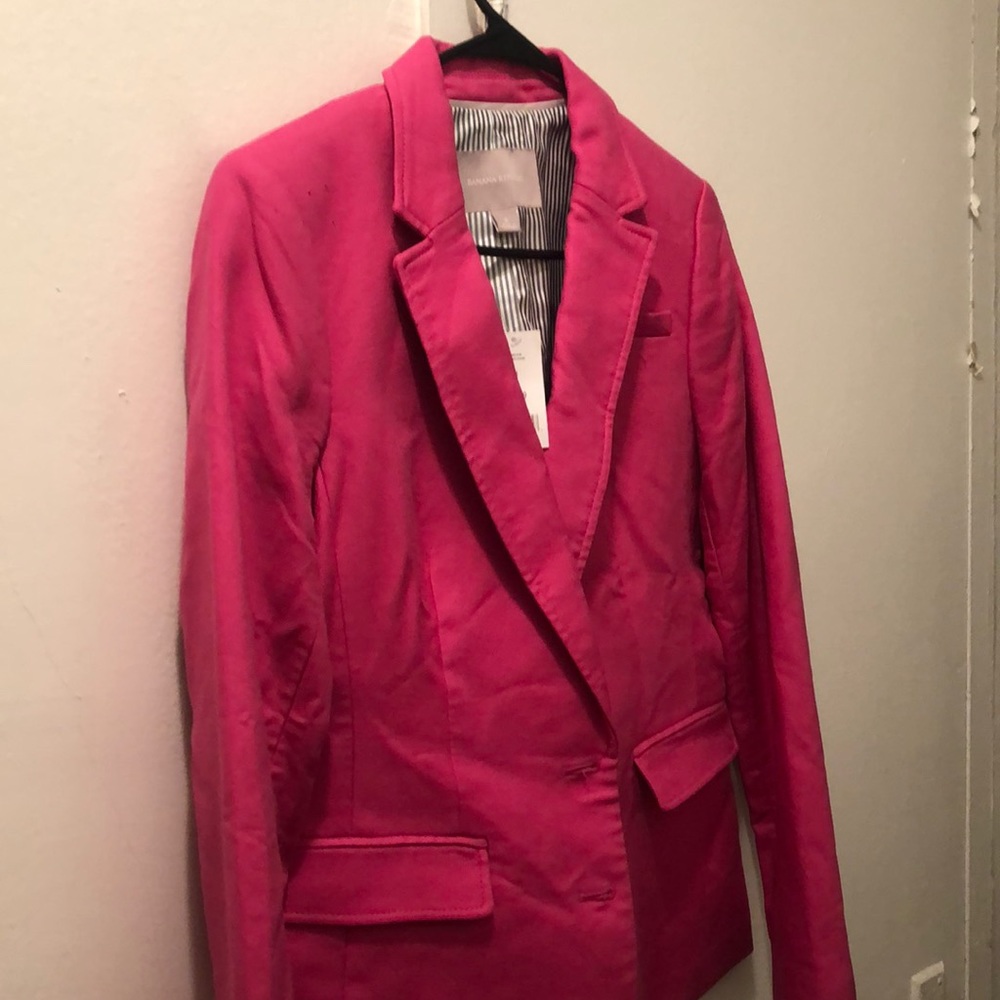 One pink blazer